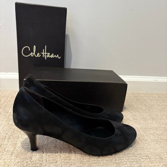 Cole Haan Air Womens‎ Black Leopard Classic Lainey Pump Round Toe 8.5 B Comfort - Picture 3 of 6